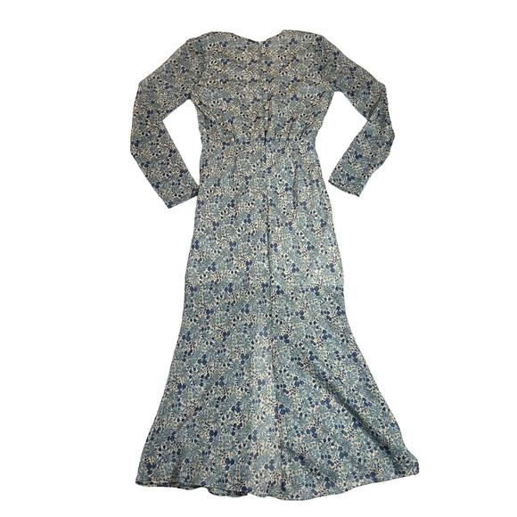 The East Order Serena Low V-Neck Floral Midi Dress Size X-Small Lightweight Boho - Picture 7 of 15